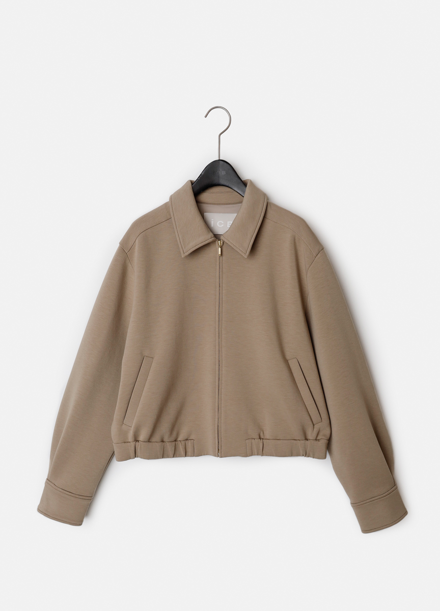 太空棉有領拉鍊外套